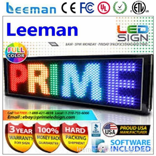 7*80 dot programmable message scrolling single color electronic led programmable sign display board